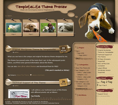 Doggy Love WordPress Theme